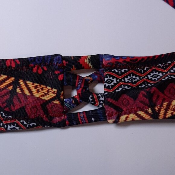 NEW Jessica Simpson Cherokee Queen Spice Bikini Bottom Womens Size Large Red - Picture 5 of 12